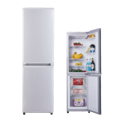 160L AC Electrocity Chromium Plating Handle Silver Refrigerator