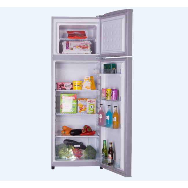 205L Double Doors Top Freezer Refrigerator with Handle