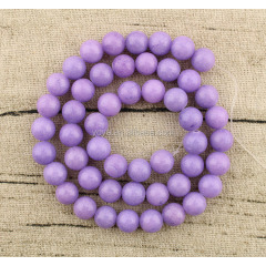 MJ1024 wholesale 8mm smooth lavender Mashan jade round lose beads