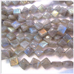 LA5020 Labradorite Square Box Diamond Beads,diagonal square beads