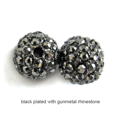CP5002 Cheap Price Gold Plated Alloy Crystal Pave Bling Ball Beads,Rhinestone Pave Spacer Bead
