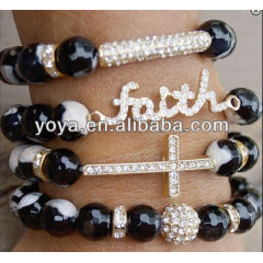 BR0519 Faith Bracelet,Bar Bracelet,Cross Bracelet