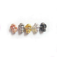 JF2111 Alloy Metal Skull Head Beads,skull beads