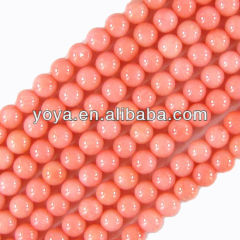 CB8012 Natural pink coral beads,pink round coral beads