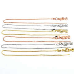 BCL1229 High quality Fashion 18K Gold Silver Gunmetal Plated Brass Adjustable Bracelet O Box Chains for Beads