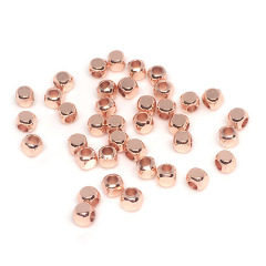 JF8297 Small Rose Gold Silver & Gold Metal Cube Beads,Faceted Metal Square Cube Beads,Hexagon Square Beads