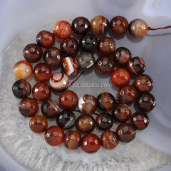 AB0098 Hot Sale Faceted Dream Lace Stripe Banded Agate Beads