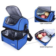 Promotion cheap small sustainable lunch soft cooler bags bulk double layer for picnic camping gym sports