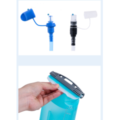 Customized BPA free 1.5L 2L 2.5L 3L TPU water bladder leakproof running hiking hydration reservoir