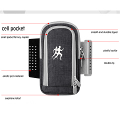 custom Sweatproof sports running arm Wrist bags exercise gym Armband phone holder pouch