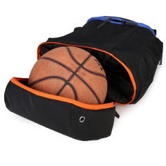 customized men blank sports basketball football team backpack bag with shoe ball compartment insulated cooler pocket