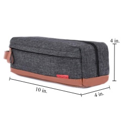 Nylon and Pu Leather travel toiletry bag cosmetic bag for men and women