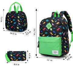 Waterproof Custom rpet kids backpack set primary backpack sublimation Printing Girls boy school bags set with Lunch Bag
