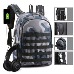 Custom Waterproof Tactical Outdoor Backpacks adventure sports bag for kids Student Teens Usb Charge