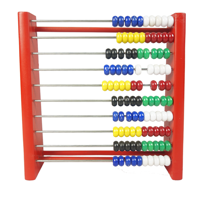 XL10044 Montessori Wooden Beads Abacus Kids Math Counting Educational Toys