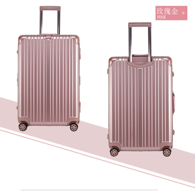 Belt type aluminum frame trolley case universal wheel PC travel case 20 board chassis 24 / 26 / 29 802