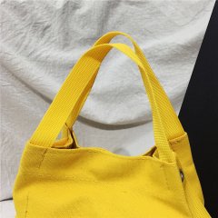 Color original Canvas Handbag women's straddle art leisure small bag Korean version small fresh one shoulder small handbag