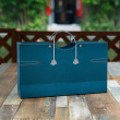 Double red wine bag / blue