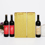 Gold gift paper bag portable wine bag red wine packaging box single and double gift box wine carton
