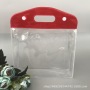 Environmental transparent PVC handbag PVC button plastic packaging bag gift bag PVC cosmetic packaging bag