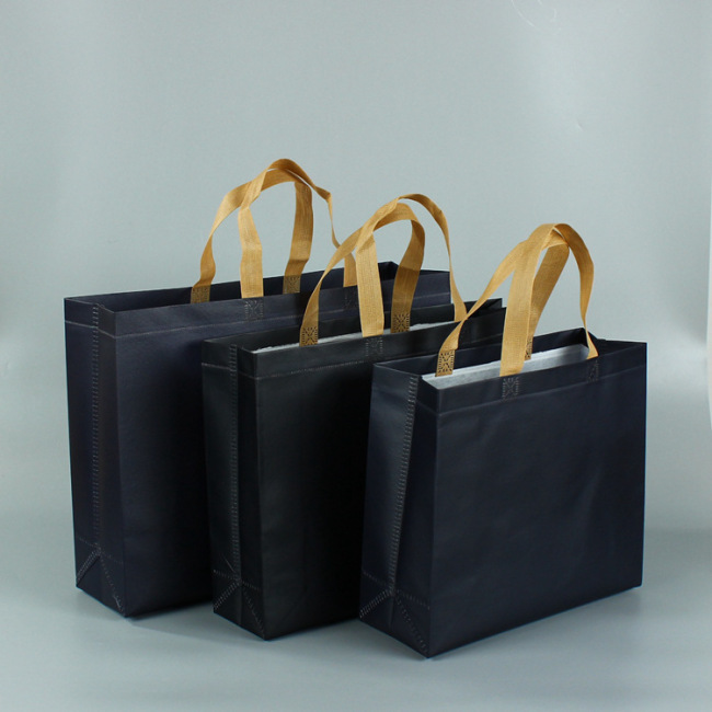 Plastic coated non-woven children's handbag custom men's and women's clothing store shopping bags, environmental protection bags, custom printed logo