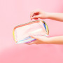 Makeup bag laser Korean portable travel shell type colorful multi-function transparent waterproof cosmetic storage bag