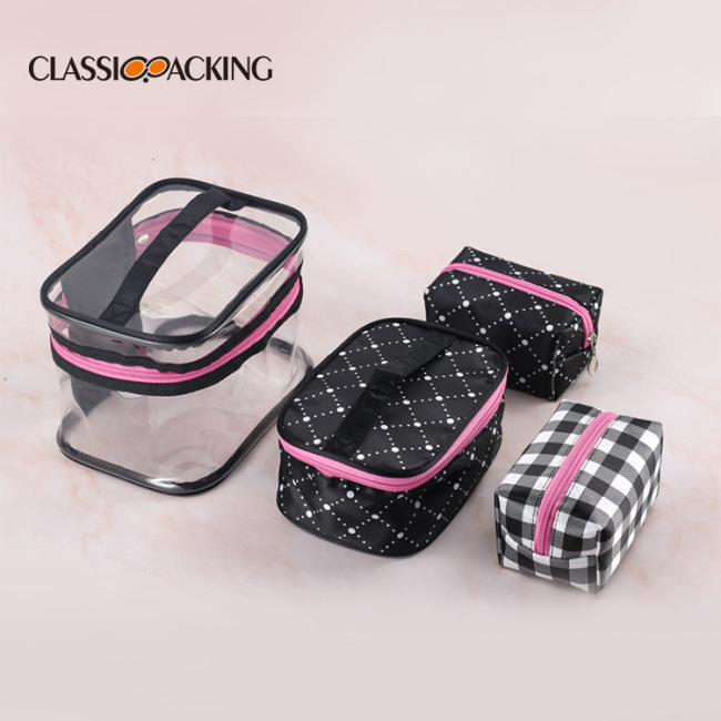 Fashion combination portable wash bag travel cosmetics storage multifunctional portable waterproof four piece suit cosmetic bag