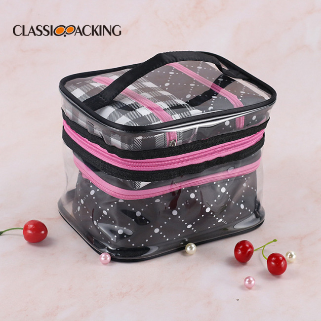 Fashion combination portable wash bag travel cosmetics storage multifunctional portable waterproof four piece suit cosmetic bag