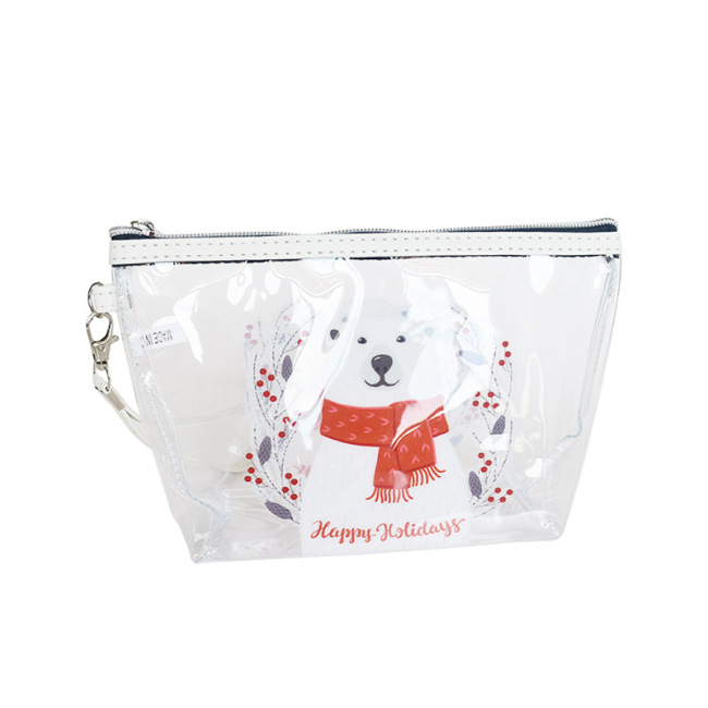 Japanese and Korean cartoon cosmetic bag anti splash fruit cosmetic bag transparent cosmetic bag