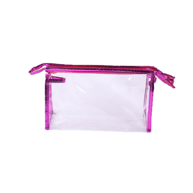 Transparent cosmetic bag large capacity wash bag PVC waterproof portable storage bag travel storage bag can be customized logo