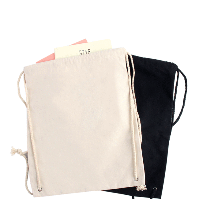  Value Cotton Canvas Drawstring backpack