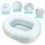 Inflatable Bathtub for Baby Travel Bathtub Seat with Anti-Sliding Saddle Horn Recommended Age 3 to 24 Months