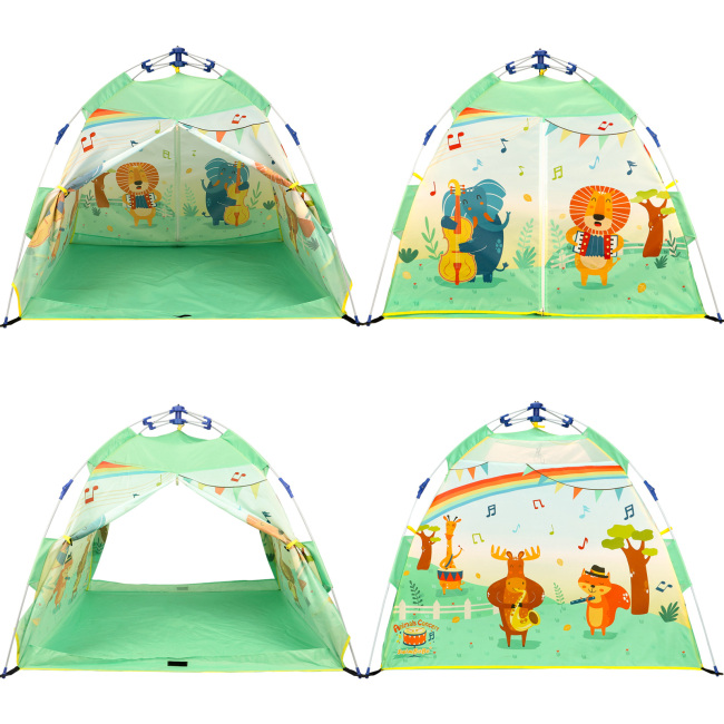 kids Automatic Tent Pop-up Field Children Waterproof Outdoor Camping Tent Lightweight Portable Backpacking Tent Instant Easy Setup for Travel