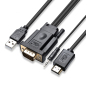 VGA HDMI Cable male to male For PC Monitor HDTV Projector VGA TO HDMI cord with extra USB audio cable wire