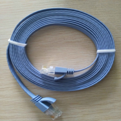 Cable de red UTP de tipo plano delgado Cable Cat6 10M fácil de recolectar