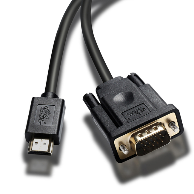 PCER HDMI VGA Cable HDMI male to VGA male cable For PC Monitor HDTV Projector HDMI TO VGA cord