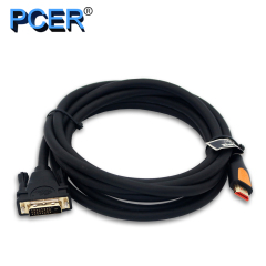 PCER Cable HDMI a DVI Cable DVI a HDMI Cable de audio y video Cable DVI HDMI macho a macho Para PC Monitor HDTV Proyector DVI24 + 1 macho