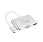 PCER USB C to VGA PD USB3.0 3 in 1 port type c adapter usb c converter for macbook pro huawei matebook samsung S8/S9 notebook
