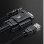 VGA HDMI Cable male to male For PC Monitor HDTV Projector VGA TO HDMI cord with extra USB audio cable wire