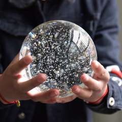 Brilliant crystal air bubble crystal ball glass bubble ball for garden decoration