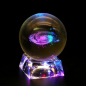 Wholesale K9 crystal ball base /laser engraved crystal ball led light base