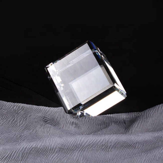 Wholesale optical K9 crystal blank 3D laser engraving cube