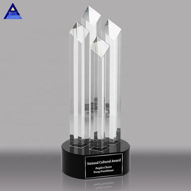 Customized Clear Blank k9 Crystal Trophy For Award and Souvenir