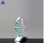 Clear Camber Glass Trophy Circle Shape K9 Crystal Glass Award Blanks For Business Gifts