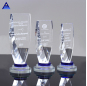 Custom Wholesale Cheap Glass And Crystal Award Plaque Fashion Design Blank Crystal Trophy Glass