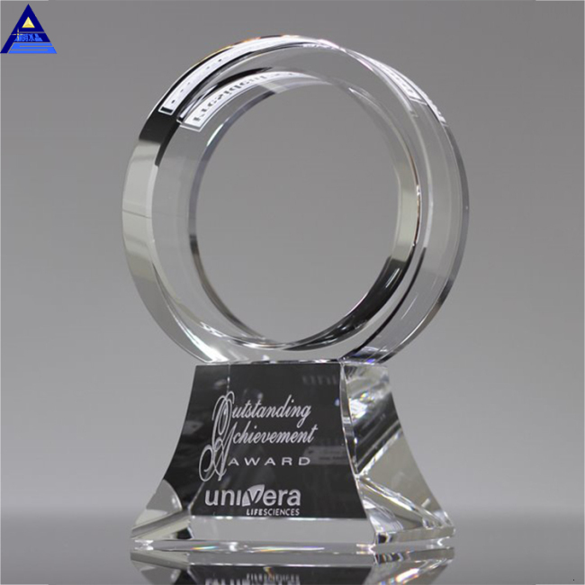 Hot Selling Cheap Blank Glass Shield Award With Base