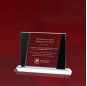 Hot Sale Blank Rectangle Shape Clear Crystal Awards Plaque Glass Memorial Trophy