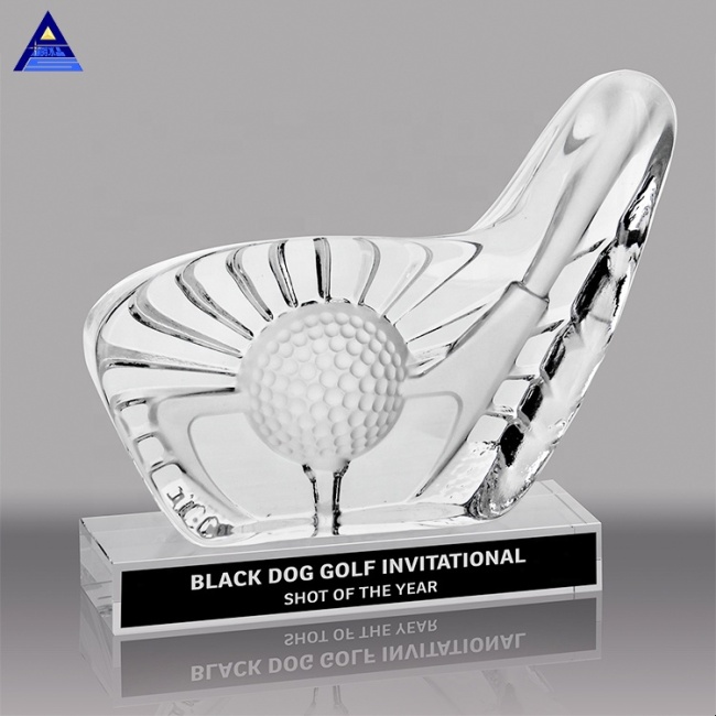Cheap Shield Award Trophy Crystal Glass Golf Trophy Designs Golf Trophy Crystal
