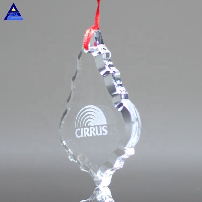 Factory Selling Shinny Clear Spectra Crystal Glass Christmas Ornament