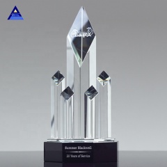 Unique Obelisk Crystal Trophies and Awards Customize Service Awards Gifts